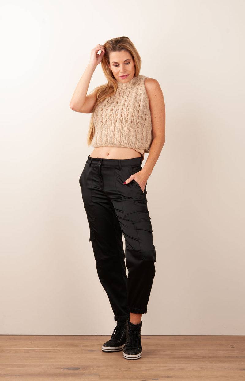 Strick Top Beige Osterangebot