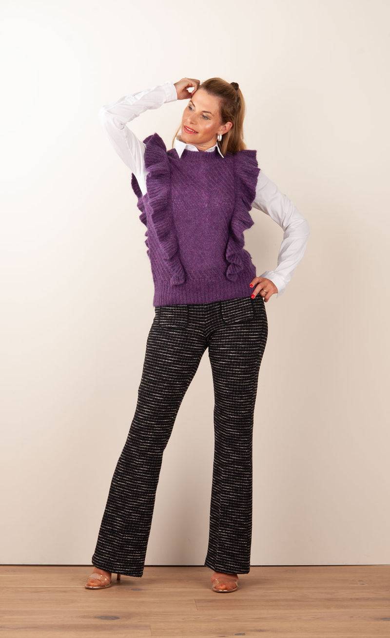 Dea Kudibal Pullunder „Mitze“ Melange Lila Lagerräumung