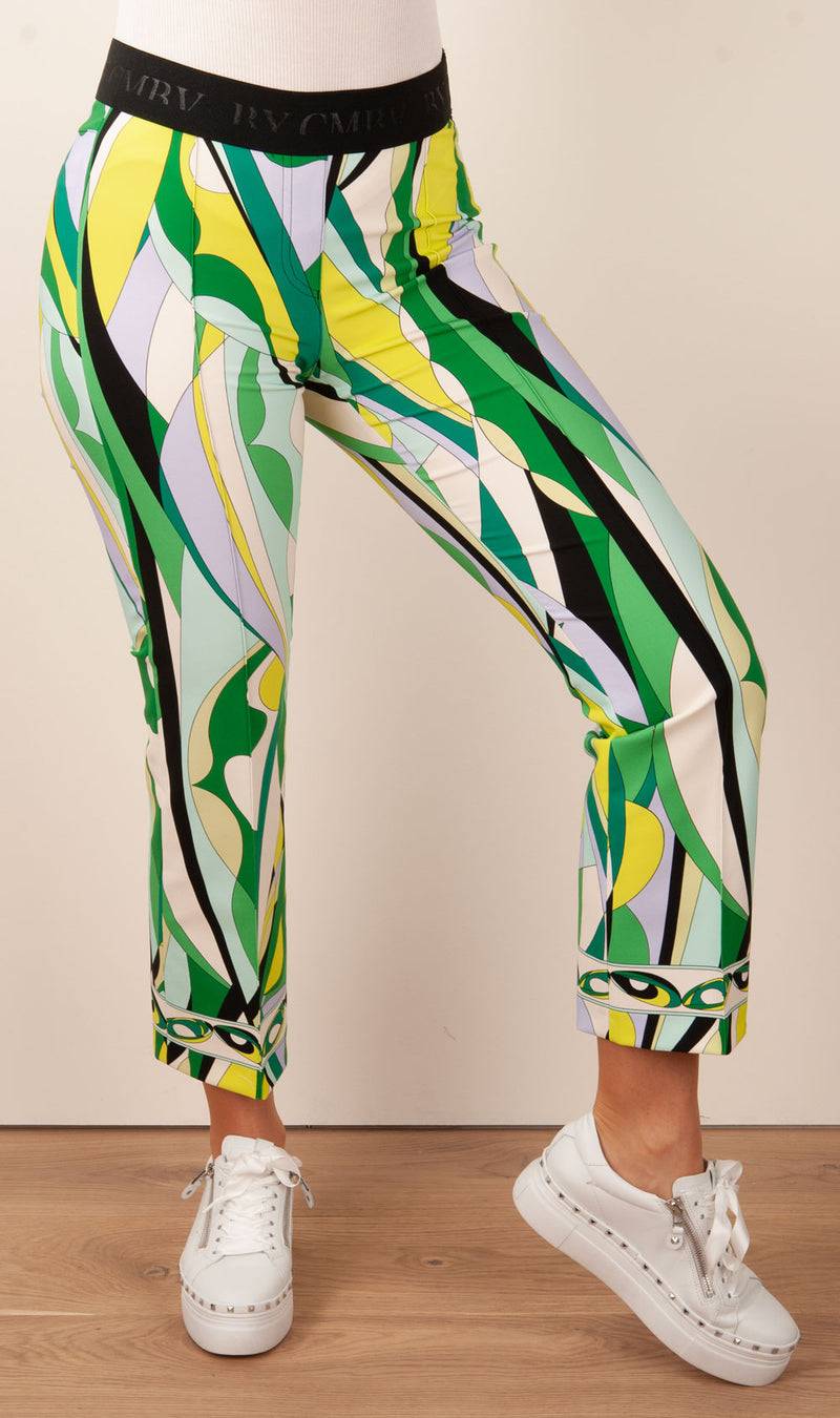 Cambio Hose „Ranee“ Grün | Multicolor