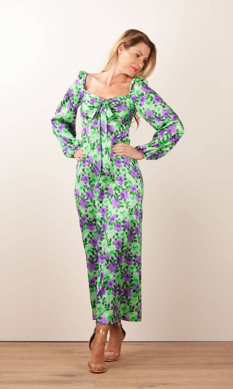 Kleid „Sorby“ Grün | Lila Bis zu 55% Rabatt