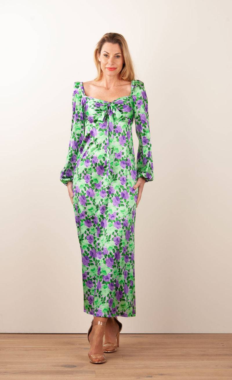 Kleid „Sorby“ Grün | Lila Bis zu 55% Rabatt