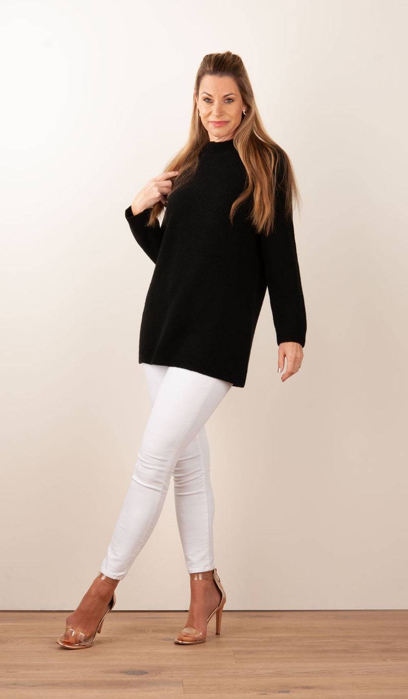 Rosa & Me Pullover Schwarz Discount Store für neue Produkte