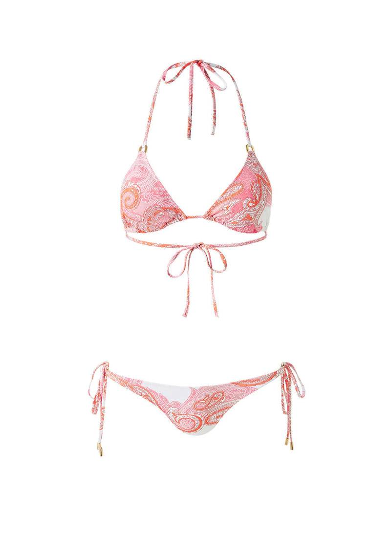 Melissa Odabash Bikini „Key West“ Weiß | Koralle