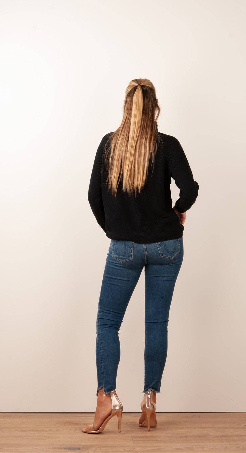 fleur Pullover Schwarz Fabrikladen