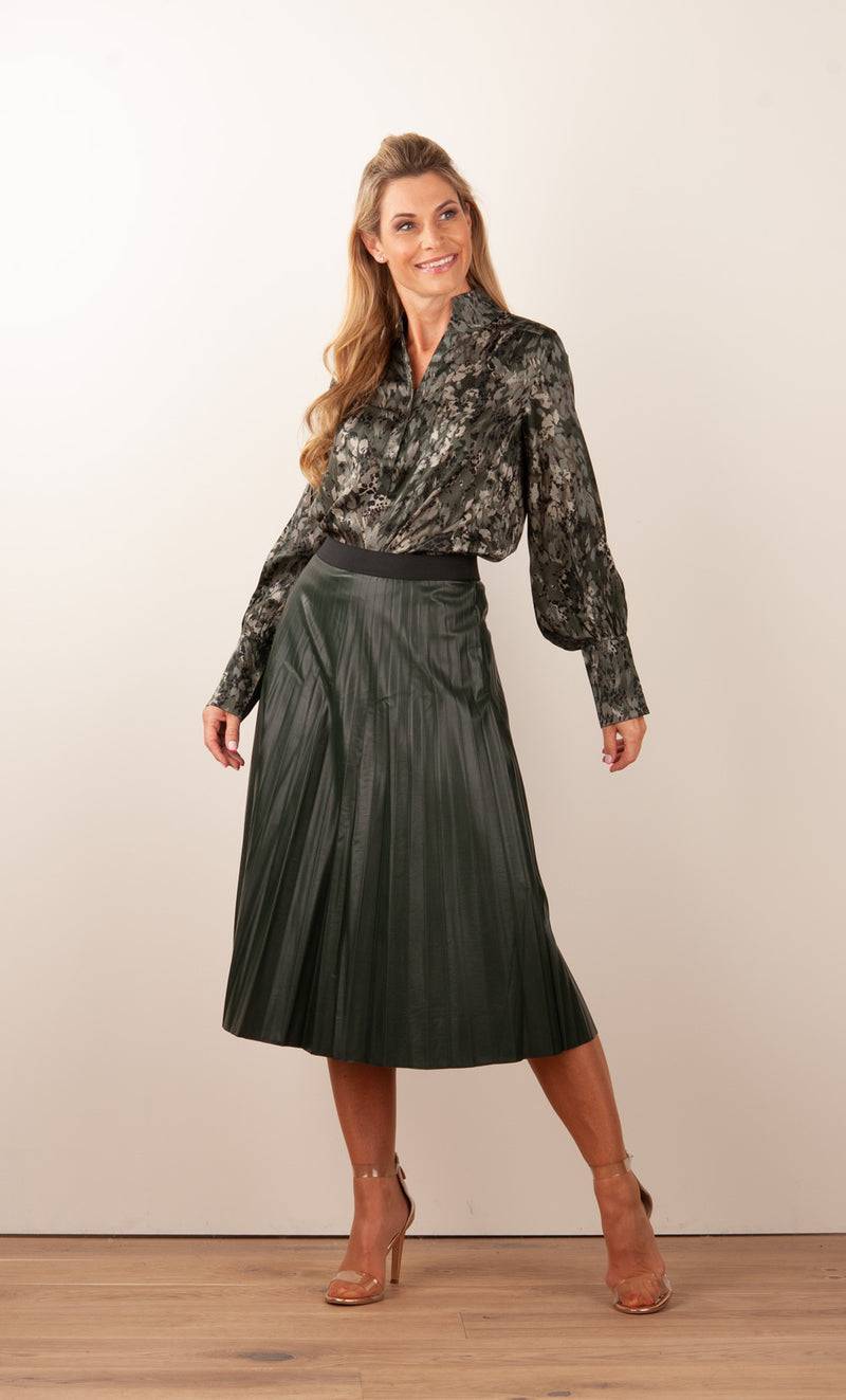 Dea Kudibal Schlupfbluse „Marikka“ Grün | Multicolor Im Verkauf