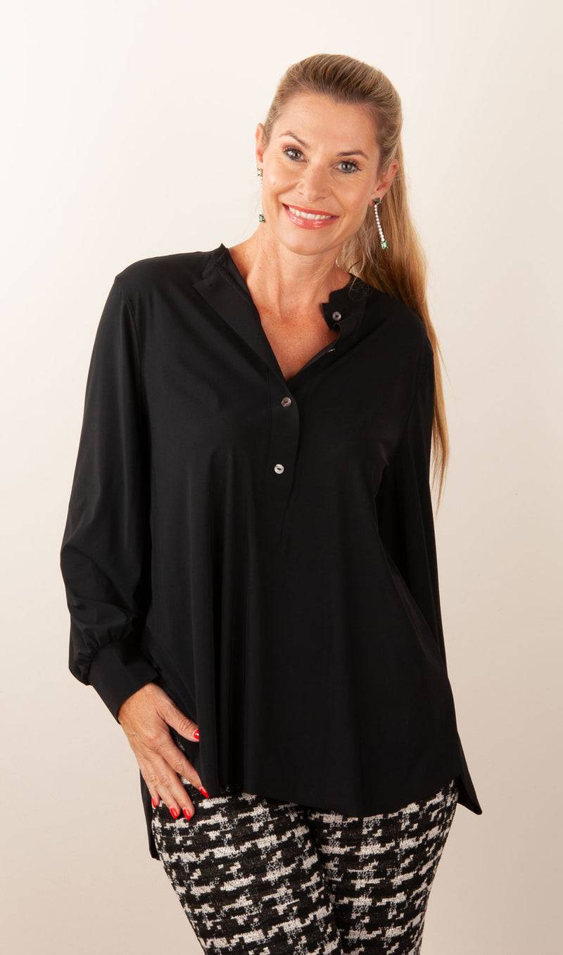 NineTo9 Bluse Schwarz
