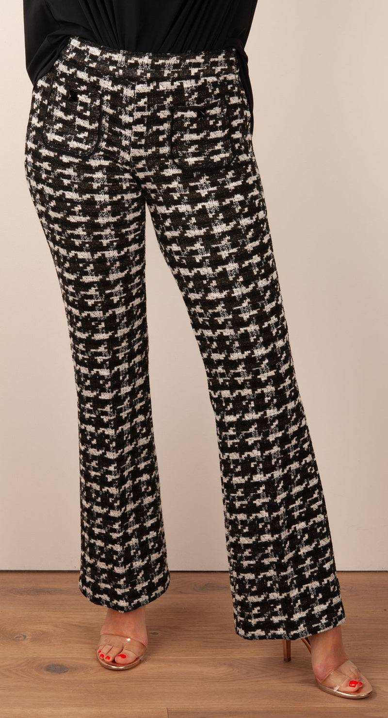 Cambio Boucle Hose „Francis“ Schwarz | Weiß