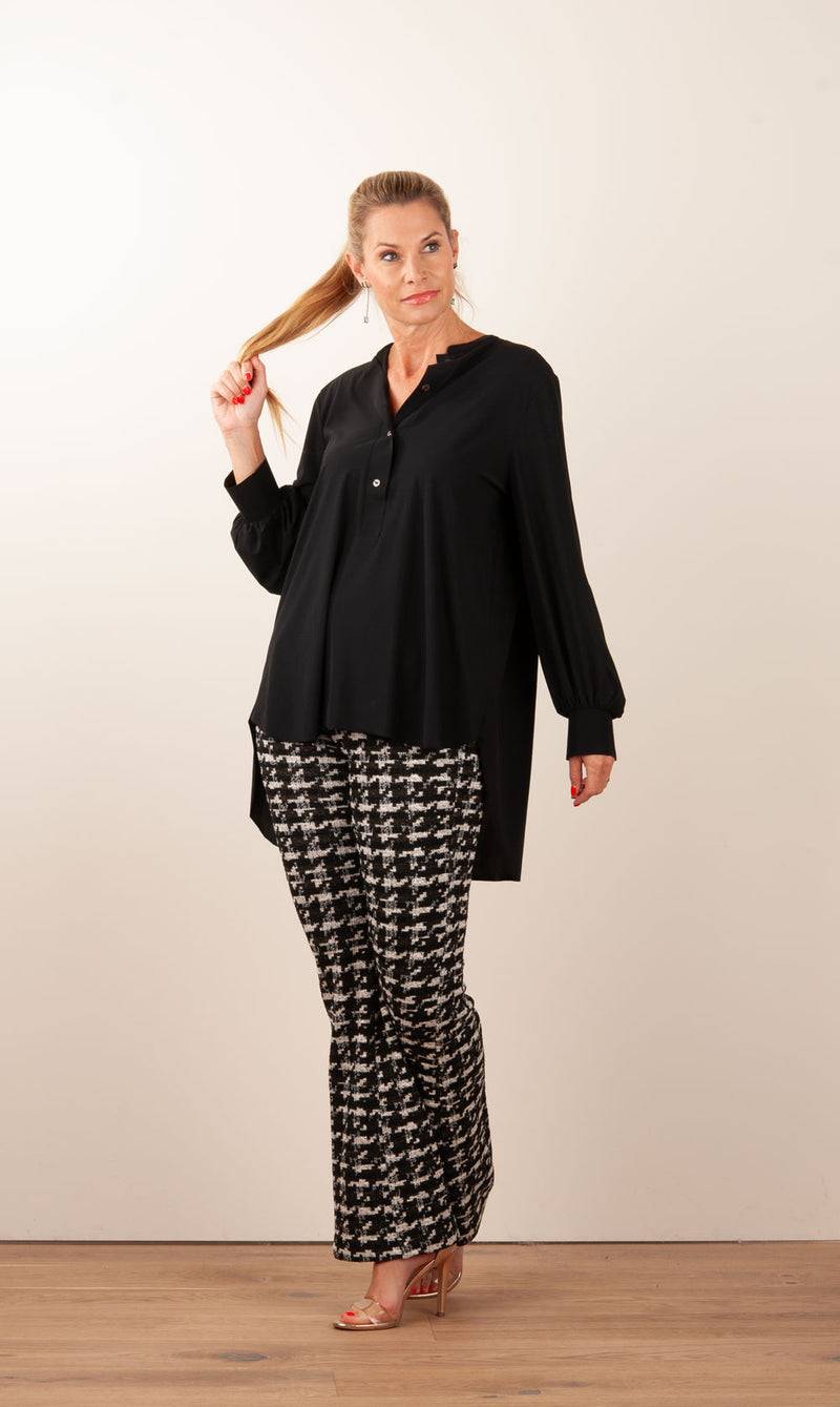 Cambio Boucle Hose „Francis“ Schwarz | Weiß Schlussverkauf