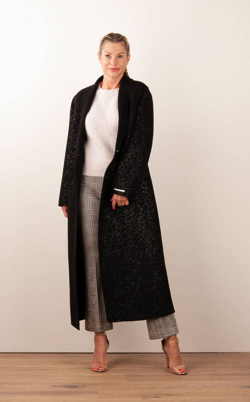 VITTORIA Mantel „Glitzer“ Schwarz Meist gekauft