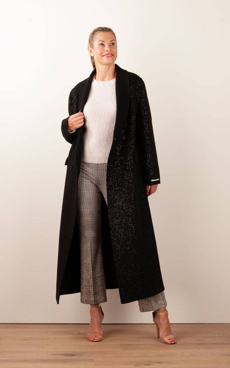 VITTORIA Mantel „Glitzer“ Schwarz Meist gekauft
