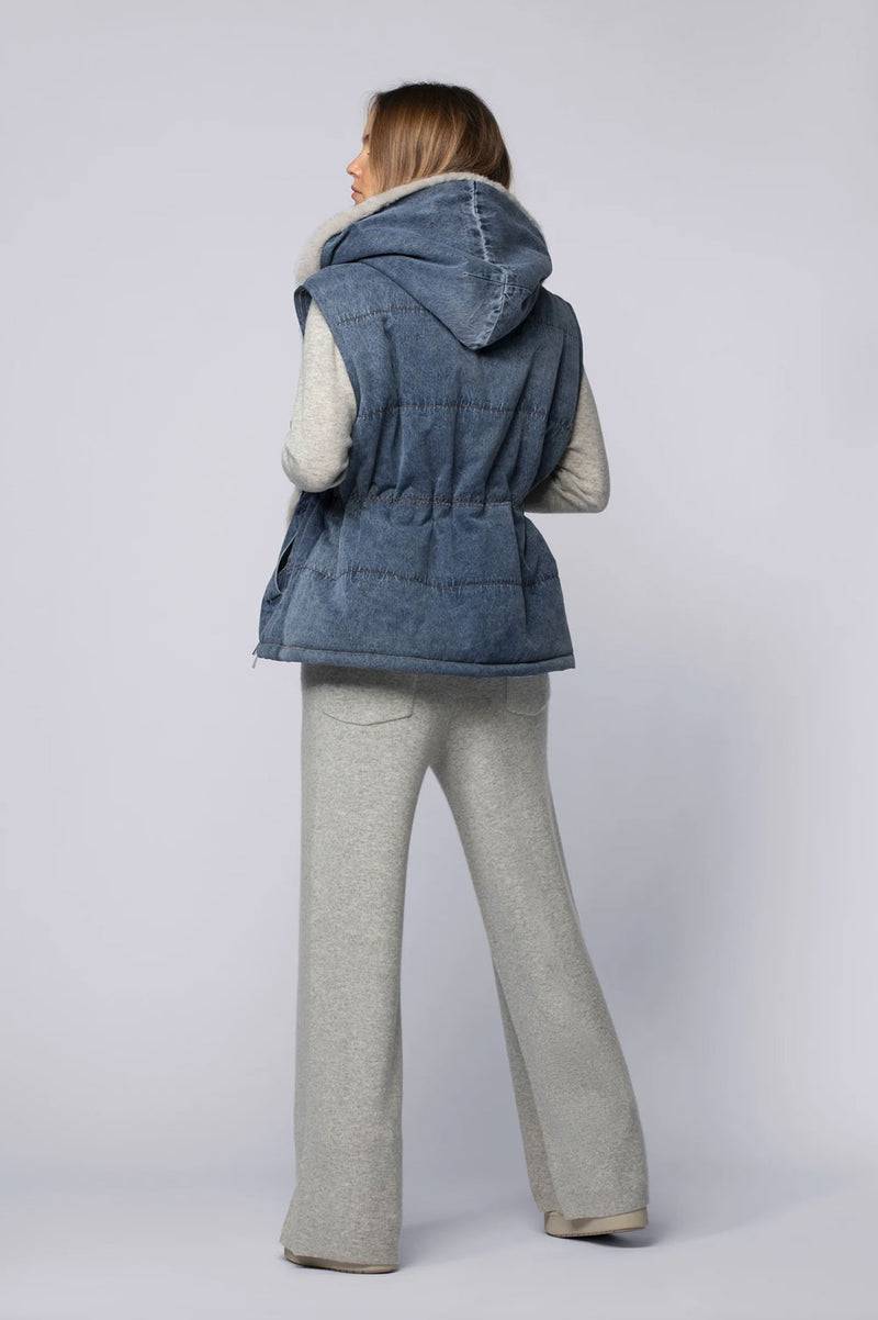 MAX & MOI Jeansjacke Blau | Grau Kostenloser Versand