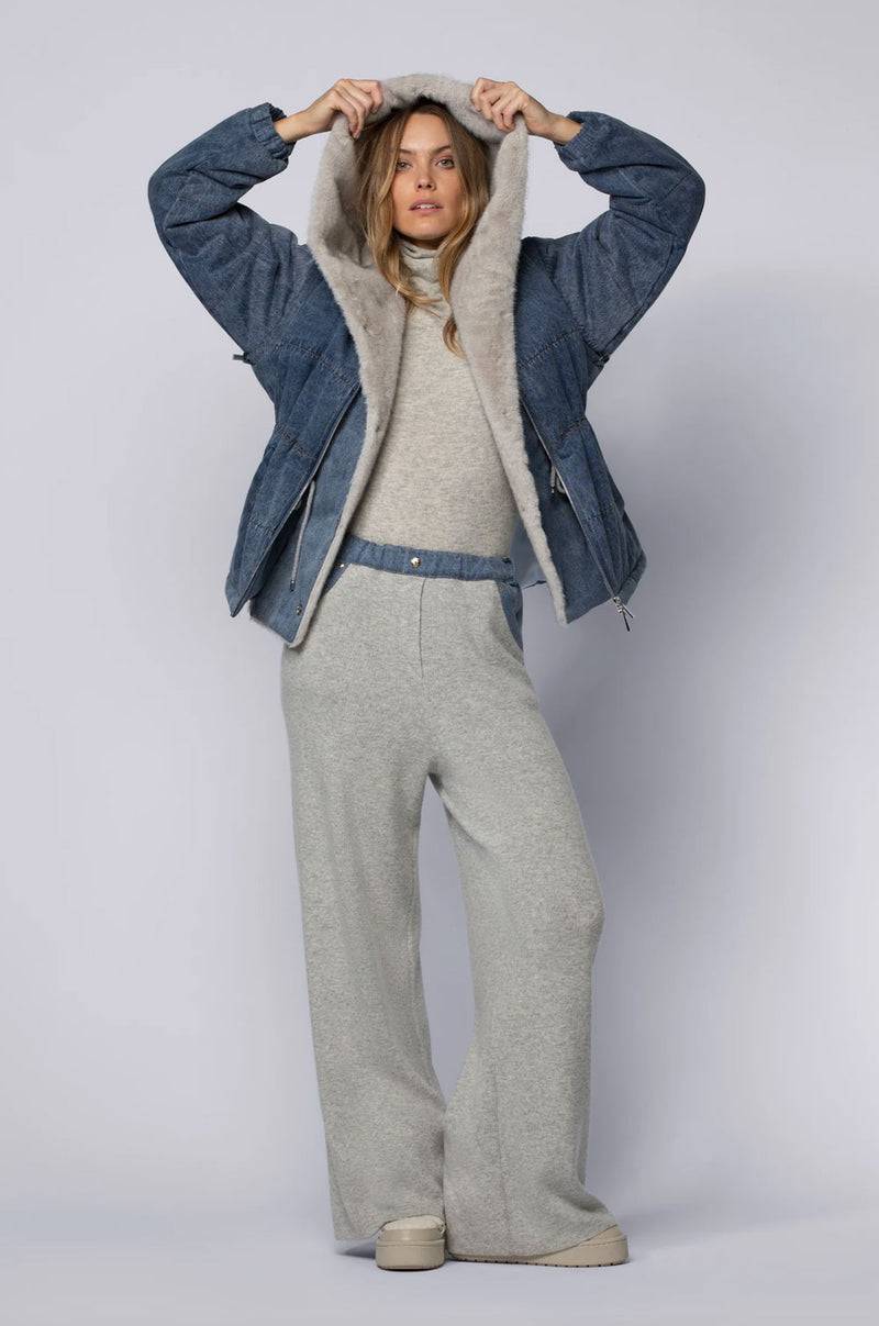 MAX & MOI Jeansjacke Blau | Grau Kostenloser Versand