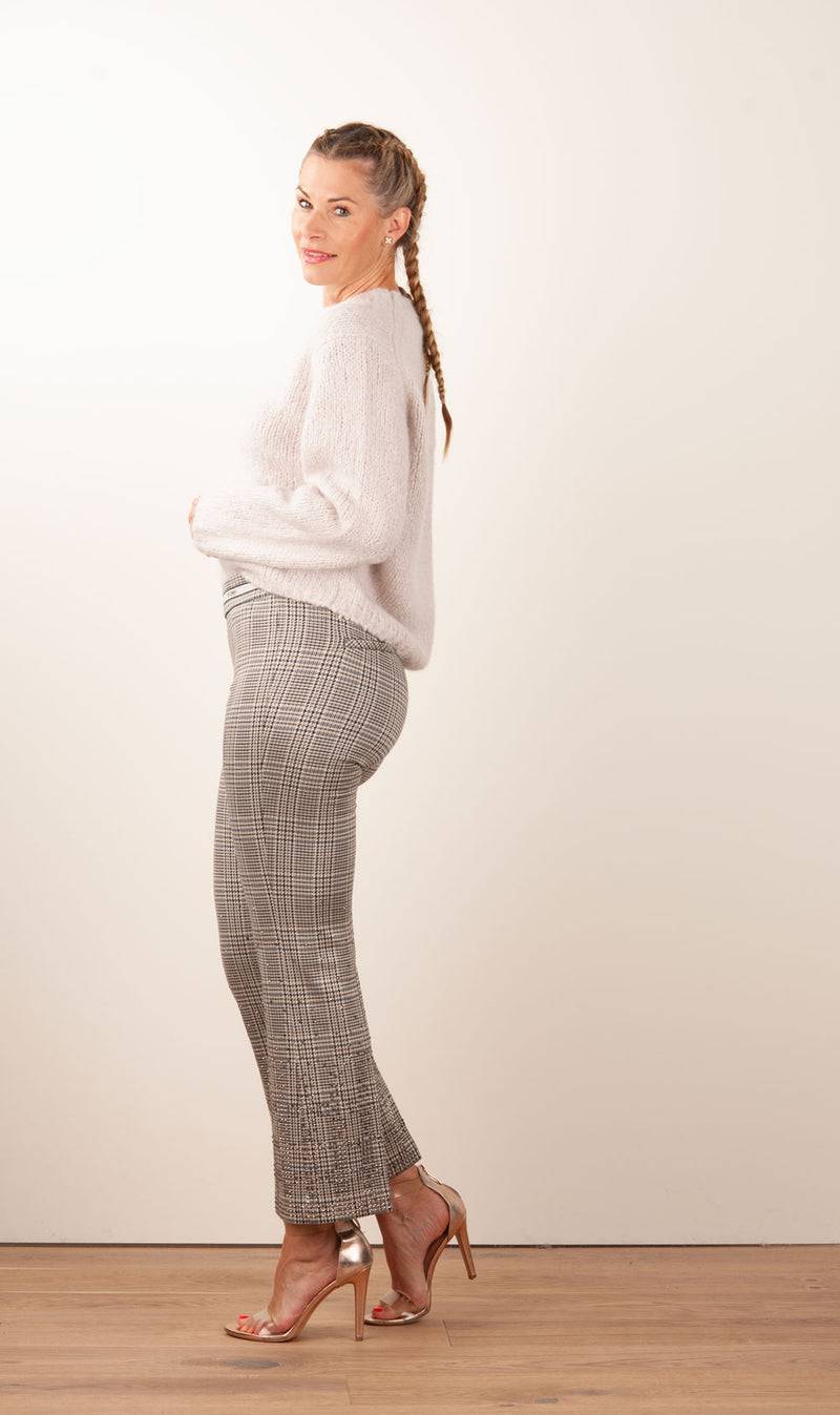 Cambio Hose „Faith Strass“ Creme | Beige | Braun Fabrik Onlineshop