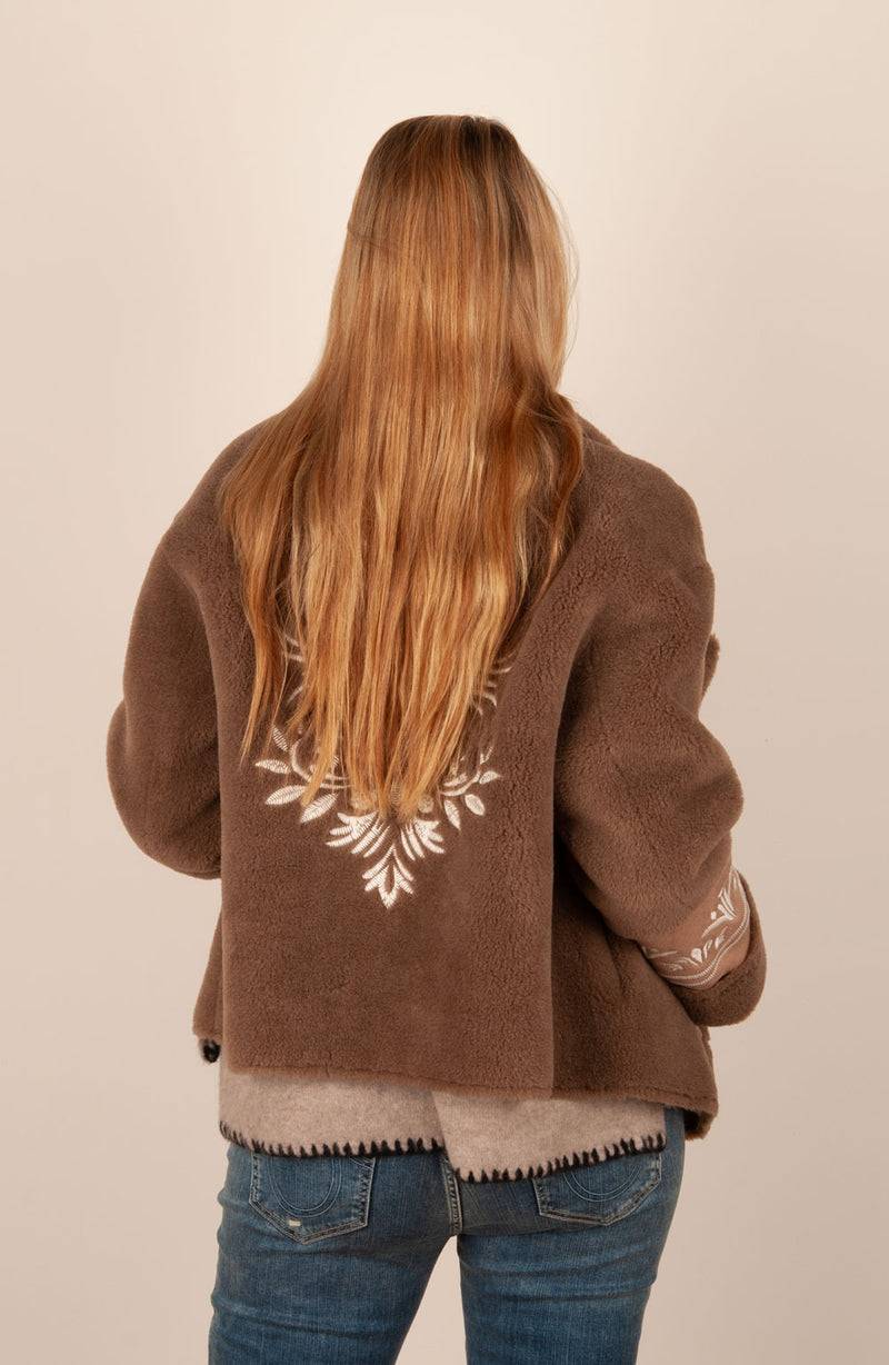 Glox Fake-Fur-Jacke Cookie Valentinstagsangebot