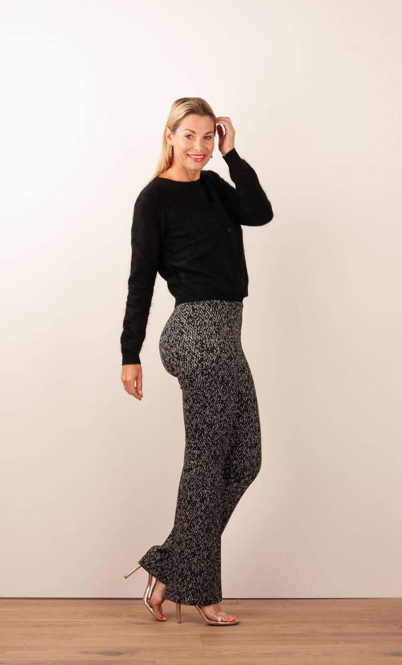 fleur Kaschmir Strickjacke Schwarz Zeitlich begrenztes Angebot