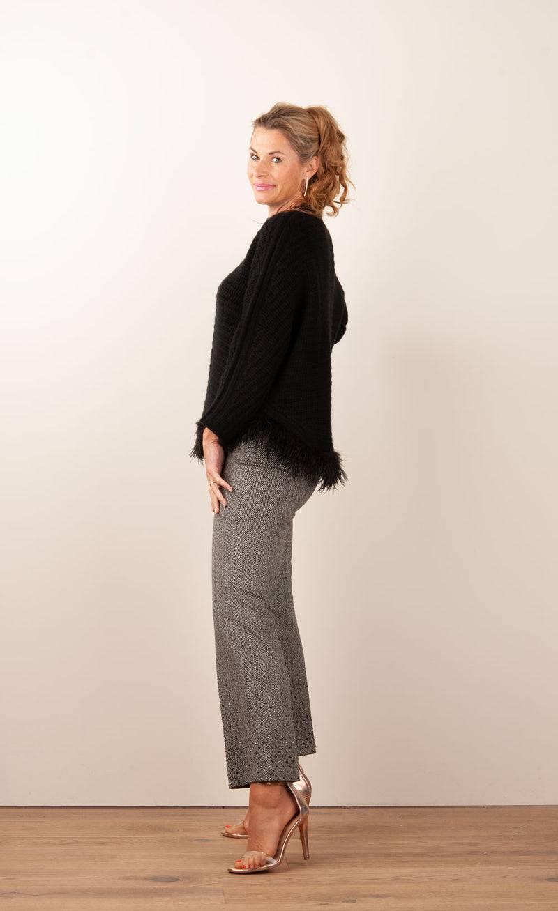 Cambio Hose „Faith“ Schwarz | Weiß Neuheiten