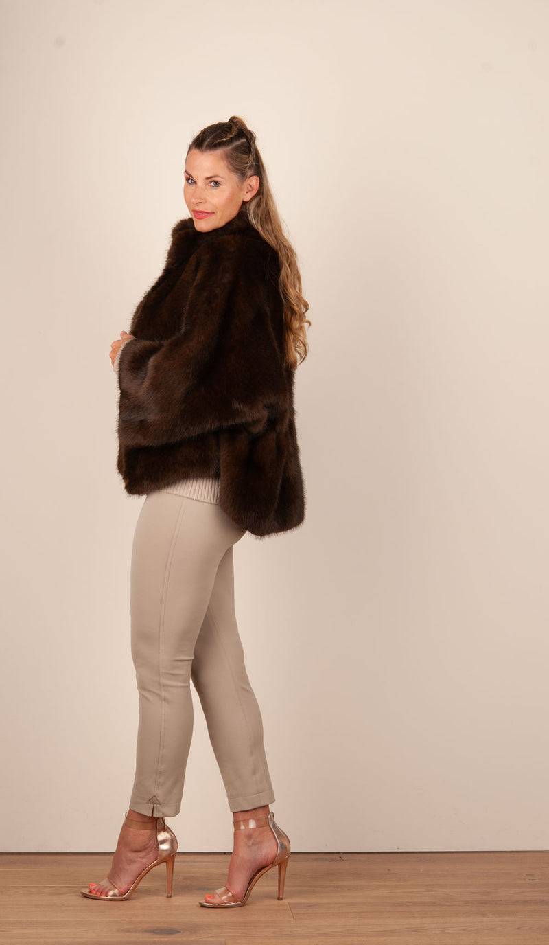 Valentini 1972 Jacke „Fake Fur“ Braun Saisonale Angebote