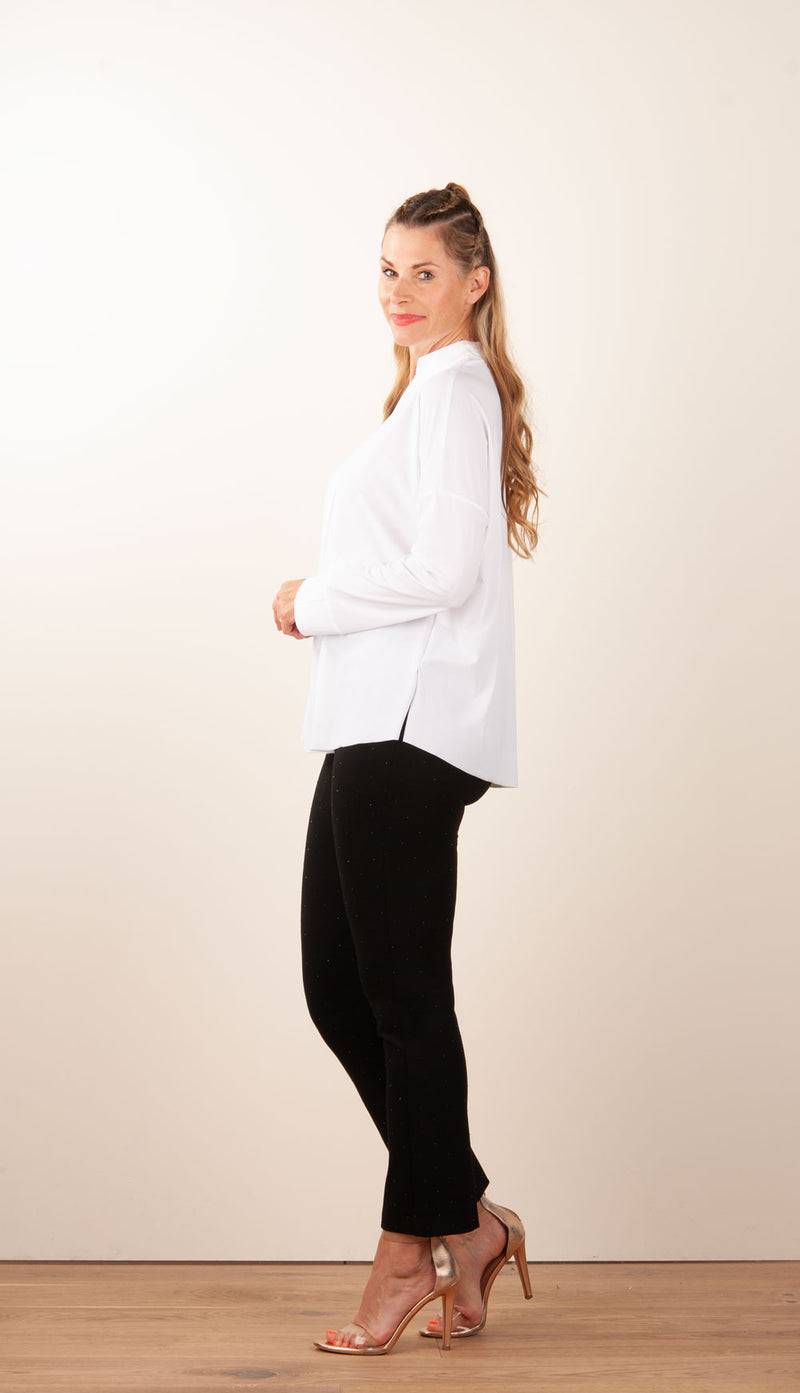 NineTo9 Weite Bluse Weiß Riesige Ersparnisse