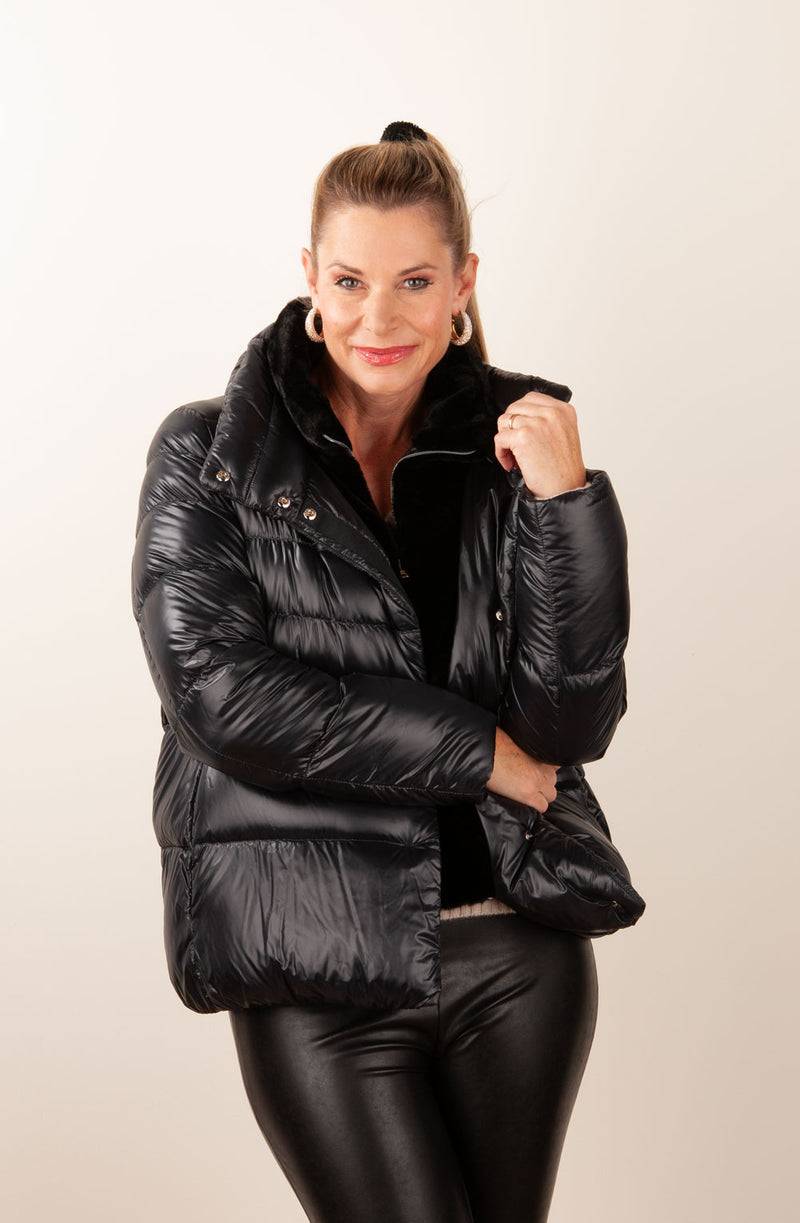 Herno Daunenjacke Schwarz Kostenlose Rückgabe