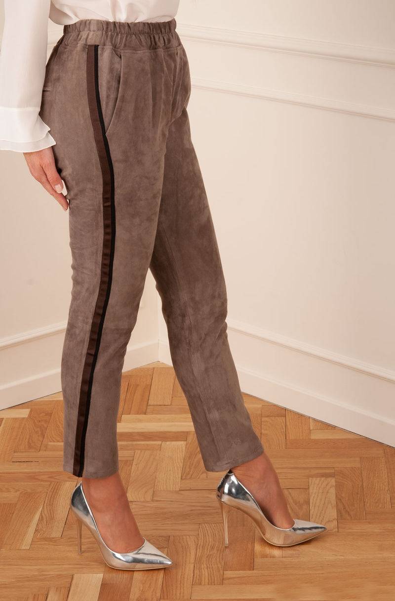 Zinga Lederhose „Noah“ Taupe