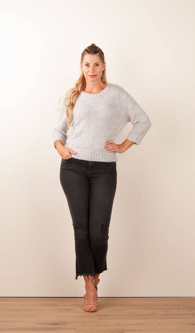 Philo-Sofie Pullover Melange Grau Fabrikladen