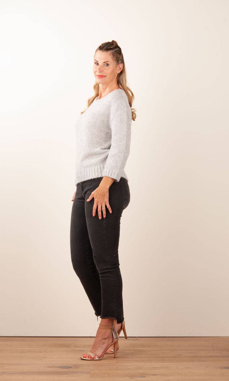 Philo-Sofie Pullover Melange Grau Fabrikladen