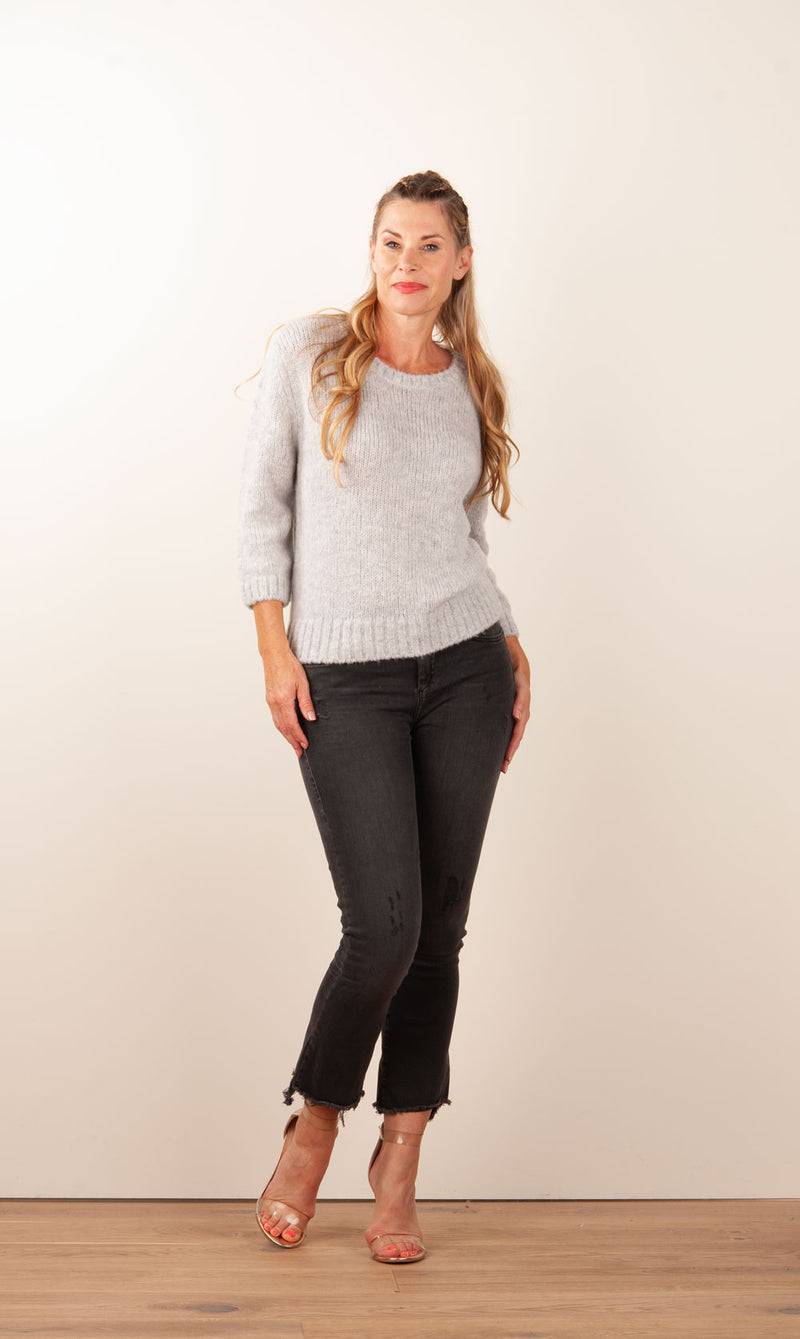 Philo-Sofie Pullover Melange Grau Fabrikladen