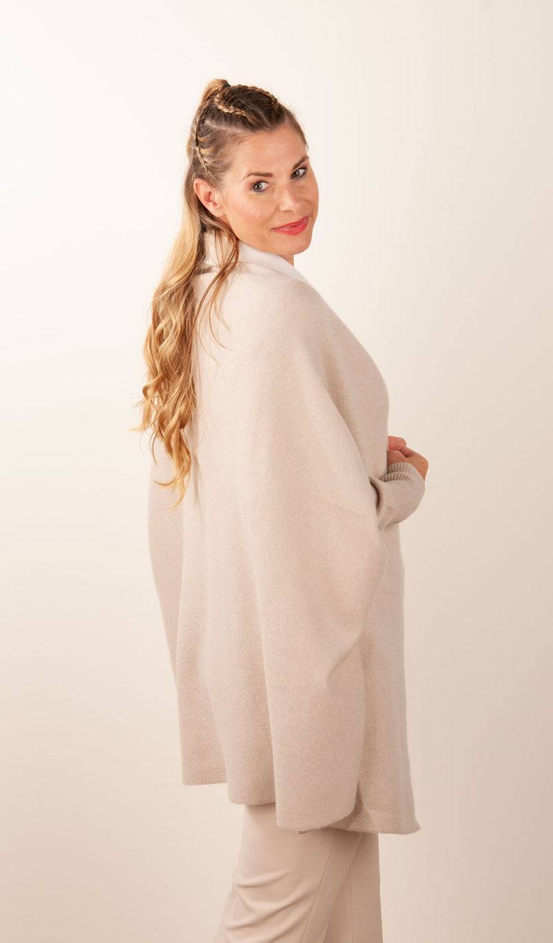 Philo-Sofie Wende-Strickmantel „Two Tone“ Beige | Creme Online