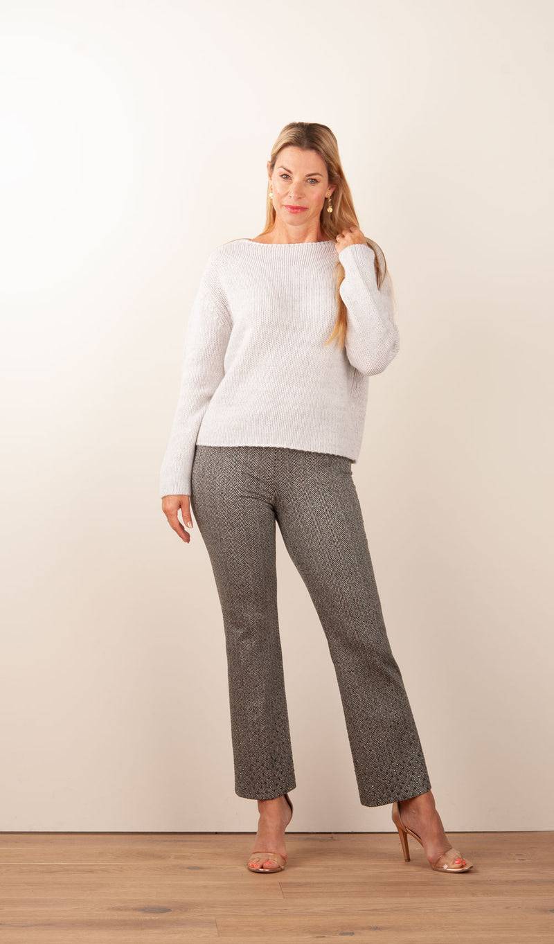 fleur Kaschmir Pullover Hellgrau im Angebot