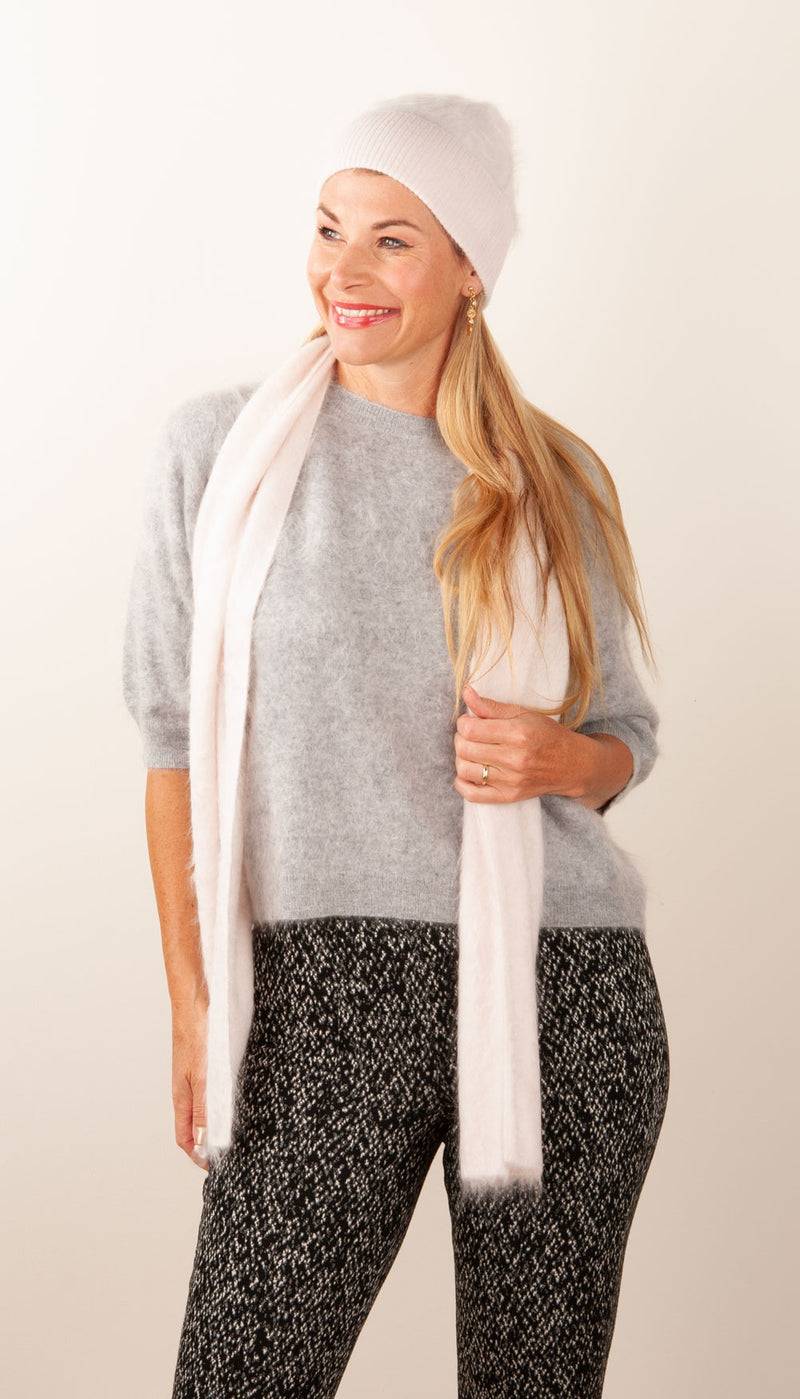 fleur Kaschmir Schal Rosa