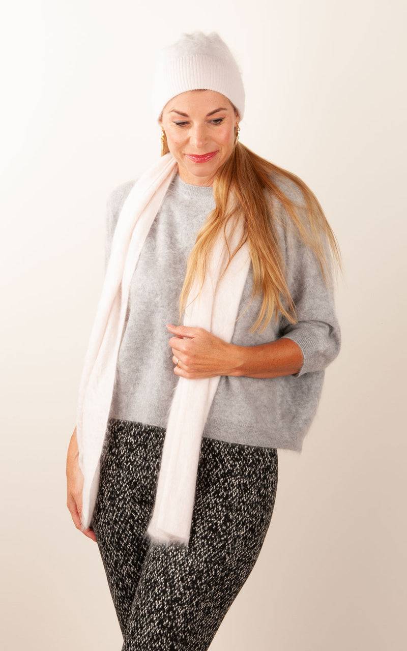 fleur Kaschmir Schal Rosa Fabrikpreis