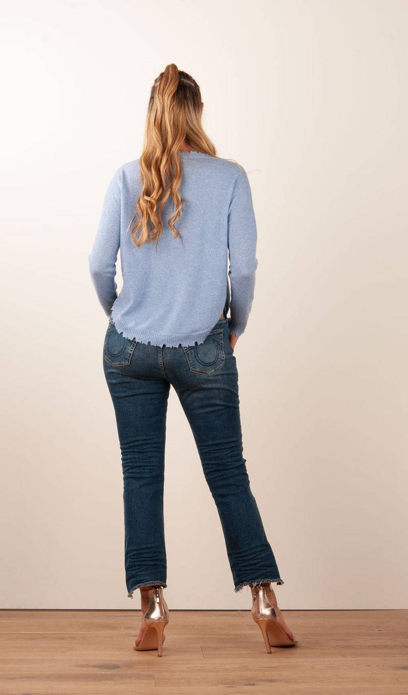 Kujten Kaschmir Pullover Blau Flash Sale