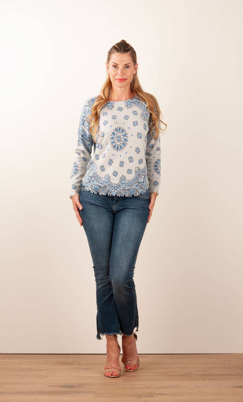 Kujten Kaschmir Pullover Blau | Hellblau Online Shopping