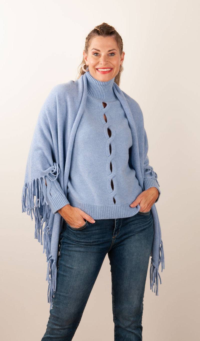 Kujten Kaschmir Tuch Hellblau