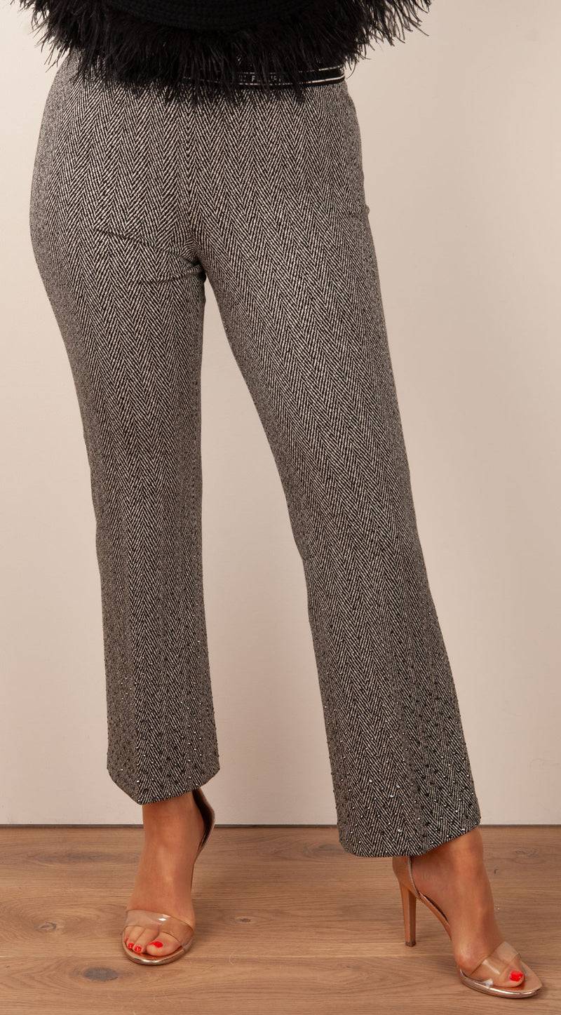 Cambio Hose „Faith“ Schwarz | Weiß