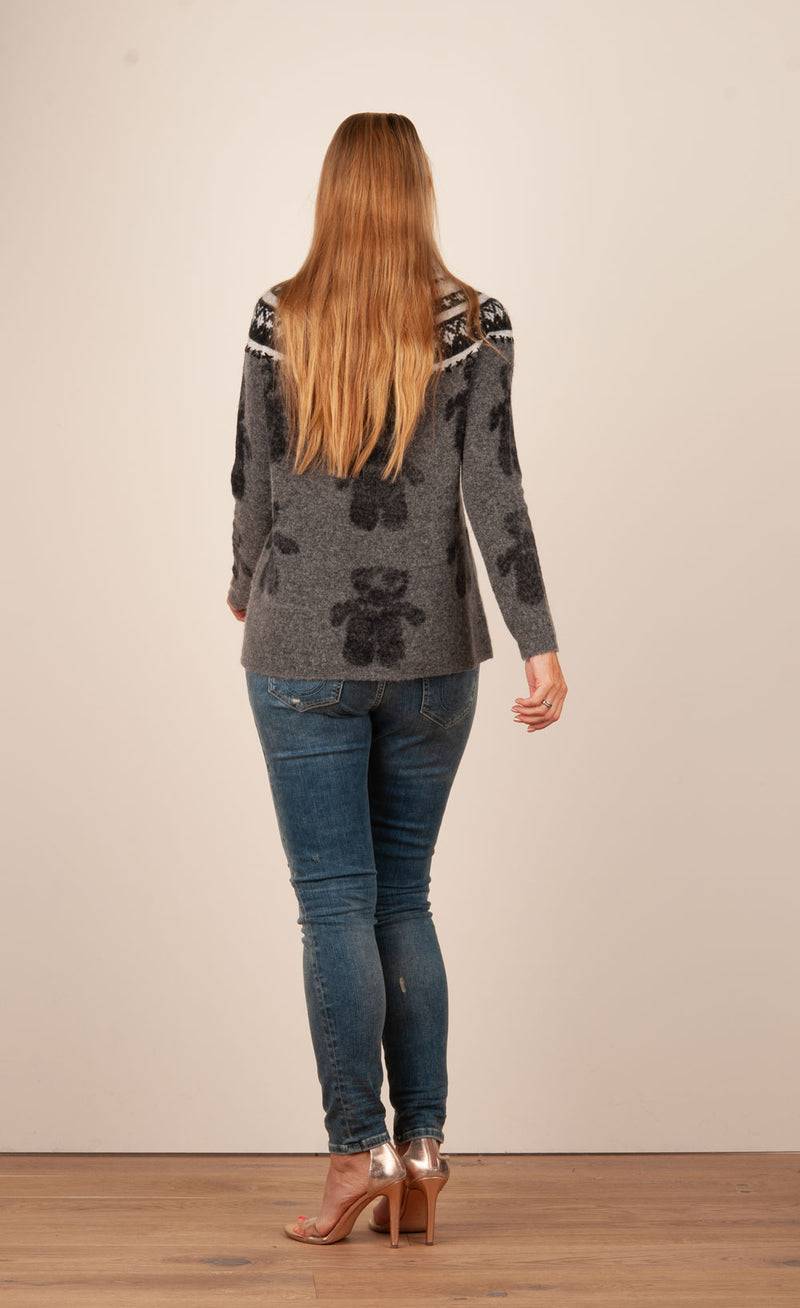 Grace Pullover Grau | Schwarz | Weiß Top Angebot