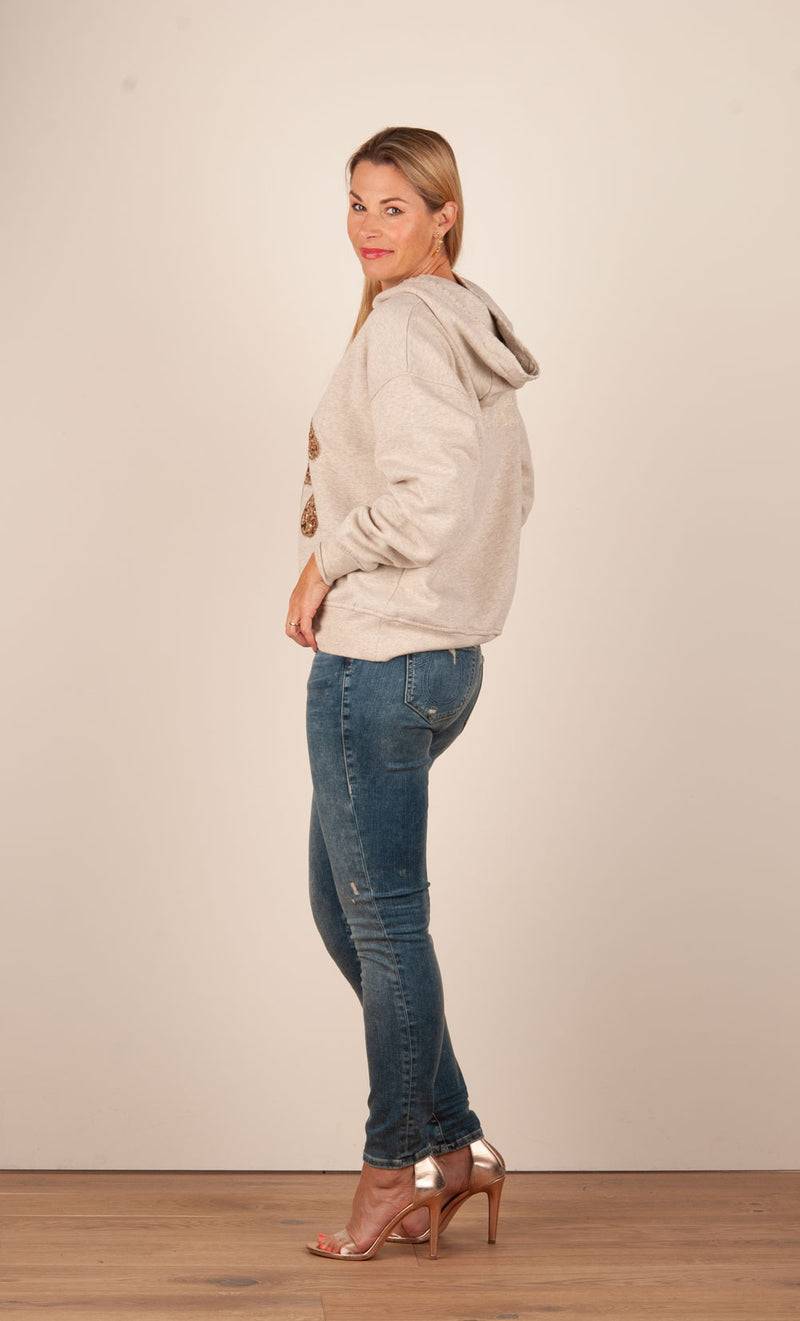 Grace Sweatshirt „Teddybär“ Beige Blitzangebot