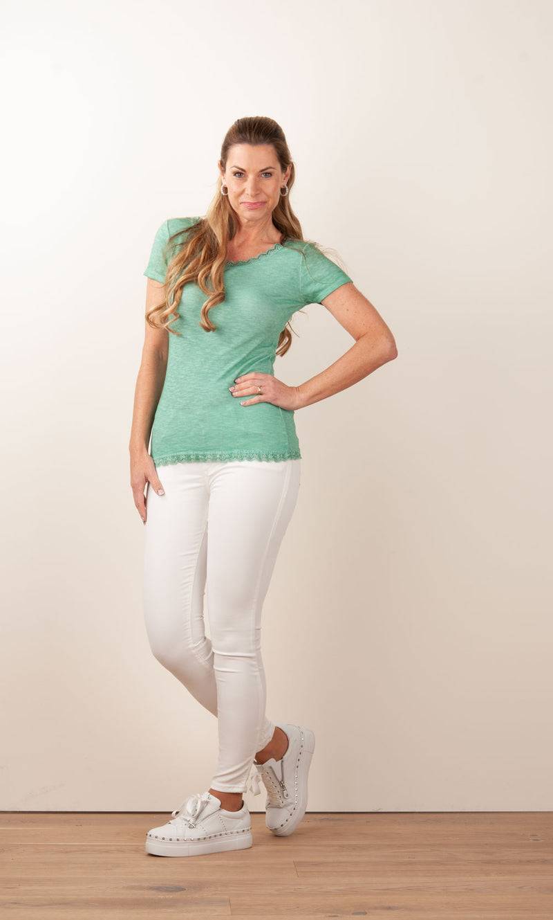 Candy T-Shirt Smaragd Räumungsverkauf