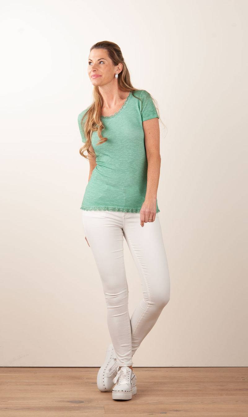 Candy T-Shirt Smaragd Räumungsverkauf