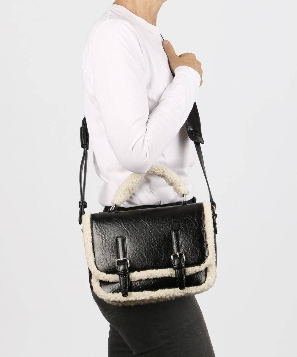 Seidenfelt Drevja Satchel Glossy Räumungsverkauf