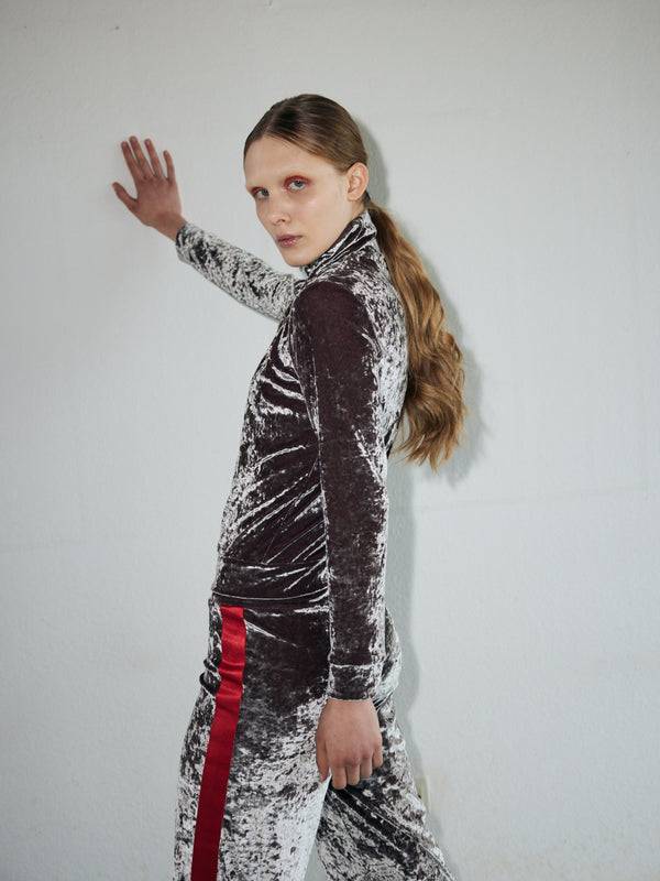 Simone Wild Hammered Velvet Zip Jacket Fabrikladen