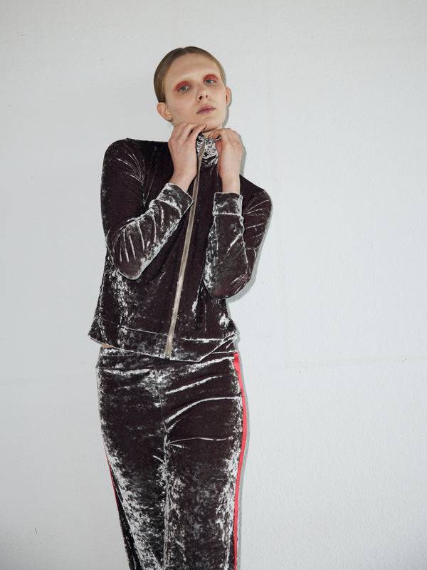 Simone Wild Hammered Velvet Zip Jacket Fabrikladen