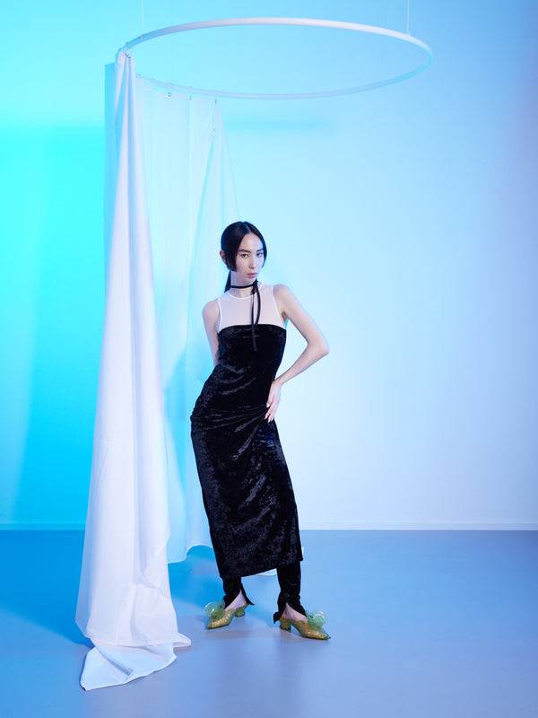 Simone Wild Velvet Dress Daisy Fabrik Onlineshop