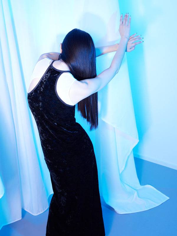 Simone Wild Velvet Dress Daisy Fabrik Onlineshop