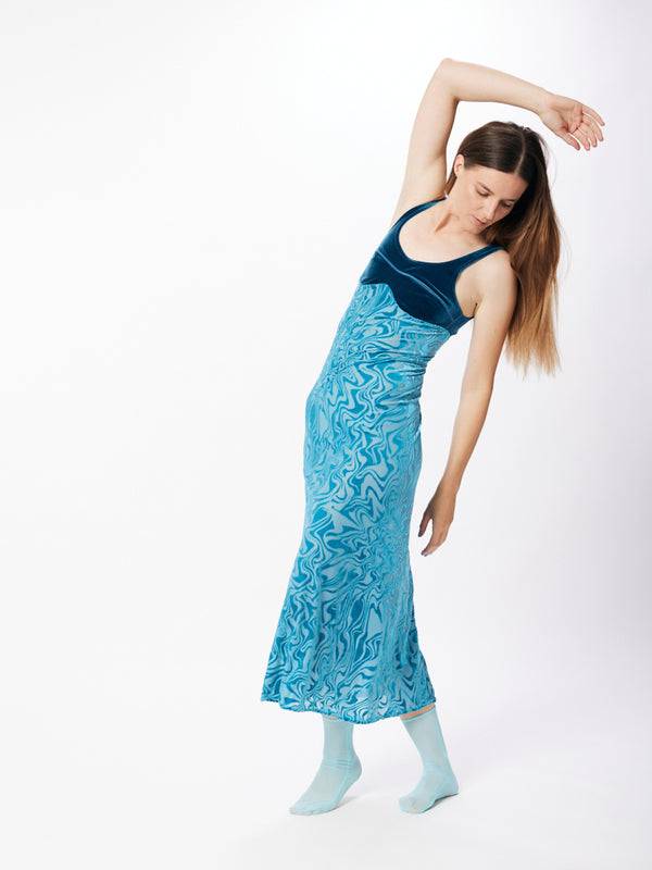 Simone Wild Devore Print Bra Dress Rabatt