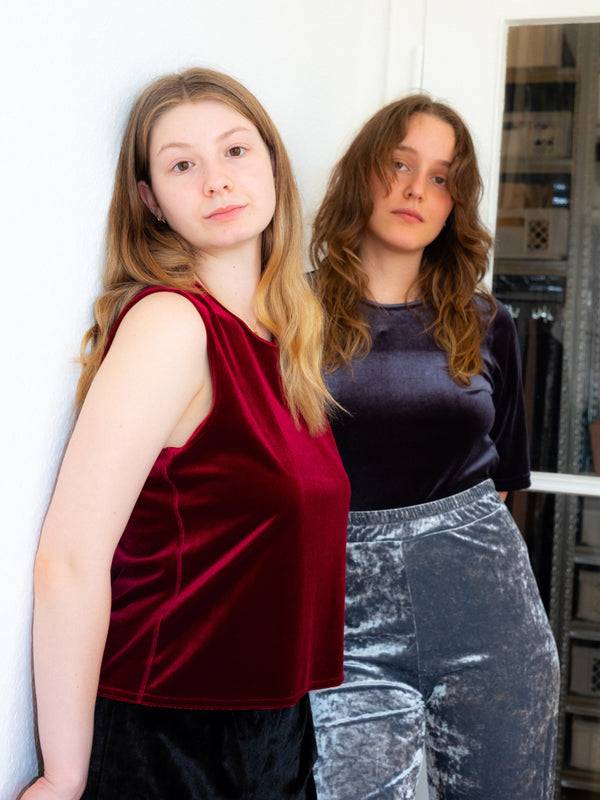 Simone Wild Velvet Top Lagerräumung