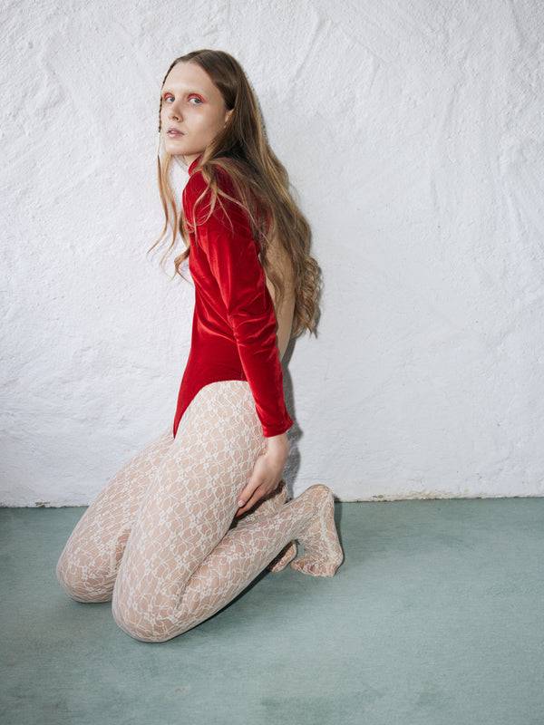 Simone Wild Lace Tights Sonderangebot der Fabrik