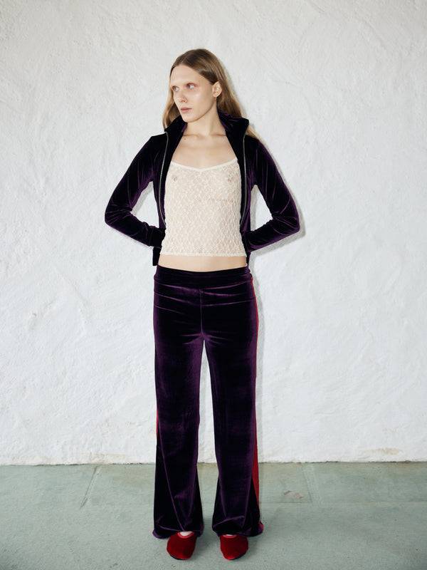 Simone Wild Velvet Stripe Pants Bis zu 55% Rabatt