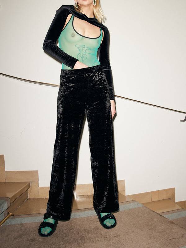 Simone Wild Hammered Velvet Cozy Pants 50% Rabatt für begrenzte Zeit