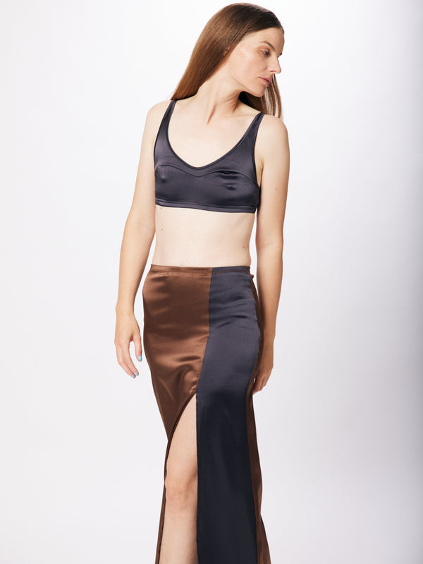 Simone Wild Satin Long Skirt Sonderangebot